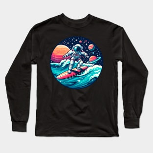 The Surfer Astronaut Long Sleeve T-Shirt